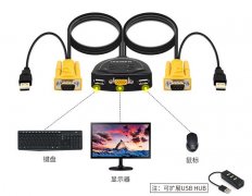 一個(gè)顯示器連接兩個(gè)主機(jī)如何切換，2臺(tái)主機(jī)一臺(tái)